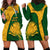 Custom South Africa Hoodie Dress King Protea With Kente Pattern - Wonder Print Shop