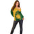 Custom South Africa Off Shoulder Sweater King Protea With Kente Pattern - Wonder Print Shop