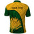 Custom South Africa Polo Shirt King Protea With Kente Pattern - Wonder Print Shop