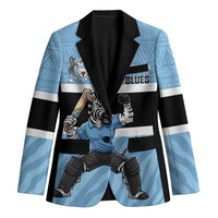 Custom Botswana Cricket Blazer Go Baggy Blues Zebra Mascot - Wonder Print Shop