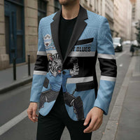 Custom Botswana Cricket Blazer Go Baggy Blues Zebra Mascot - Wonder Print Shop