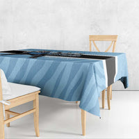 Custom Botswana Cricket Tablecloth Go Baggy Blues Zebra Mascot - Wonder Print Shop