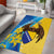 Personalised Bosnia and Herzegovina Independence Day Area Rug Lilium Bosniacum With Eagle Curve Style