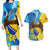 Personalised Bosnia and Herzegovina Independence Day Couples Matching Long Sleeve Bodycon Dress and Hawaiian Shirt Lilium Bosniacum With Eagle Curve Style - Wonder Print Shop