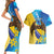 Personalised Bosnia and Herzegovina Independence Day Couples Matching Short Sleeve Bodycon Dress and Hawaiian Shirt Lilium Bosniacum With Eagle Curve Style - Wonder Print Shop