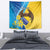 Personalised Bosnia and Herzegovina Independence Day Tapestry Lilium Bosniacum With Eagle Curve Style