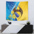 Personalised Bosnia and Herzegovina Independence Day Tapestry Lilium Bosniacum With Eagle Curve Style