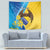 Personalised Bosnia and Herzegovina Independence Day Tapestry Lilium Bosniacum With Eagle Curve Style