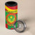 Personalised Mauritania Independence Day 4 in 1 Can Cooler Tumbler Coat Of Arms With Map Flag Color - Wonder Print Shop