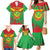 Personalised Mauritania Independence Day Family Matching Mermaid Dress and Hawaiian Shirt Coat Of Arms With Map Flag Color