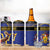 Barbados Independence Day 4 in 1 Can Cooler Tumbler 30 November Brown Pelican With Trident - Wonder Print Shop