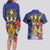 Barbados Independence Day Couples Matching Long Sleeve Bodycon Dress and Hawaiian Shirt 30 November Brown Pelican With Trident - Wonder Print Shop