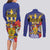 Barbados Independence Day Couples Matching Long Sleeve Bodycon Dress and Long Sleeve Button Shirt 30 November Brown Pelican With Trident - Wonder Print Shop