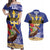 Barbados Independence Day Couples Matching Off Shoulder Maxi Dress and Hawaiian Shirt 30 November Brown Pelican With Trident - Wonder Print Shop