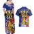 Barbados Independence Day Couples Matching Off Shoulder Maxi Dress and Hawaiian Shirt 30 November Brown Pelican With Trident - Wonder Print Shop