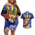 Barbados Independence Day Couples Matching Off Shoulder Short Dress and Hawaiian Shirt 30 November Brown Pelican With Trident - Wonder Print Shop