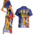 Barbados Independence Day Couples Matching Short Sleeve Bodycon Dress and Hawaiian Shirt 30 November Brown Pelican With Trident - Wonder Print Shop