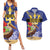 Barbados Independence Day Couples Matching Summer Maxi Dress and Hawaiian Shirt 30 November Brown Pelican With Trident - Wonder Print Shop