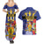 Barbados Independence Day Couples Matching Summer Maxi Dress and Hawaiian Shirt 30 November Brown Pelican With Trident - Wonder Print Shop