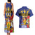 Barbados Independence Day Couples Matching Tank Maxi Dress and Hawaiian Shirt 30 November Brown Pelican With Trident - Wonder Print Shop