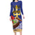 Barbados Independence Day Family Matching Long Sleeve Bodycon Dress and Hawaiian Shirt 30 November Brown Pelican With Trident - Wonder Print Shop