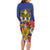 Barbados Independence Day Family Matching Long Sleeve Bodycon Dress and Hawaiian Shirt 30 November Brown Pelican With Trident - Wonder Print Shop