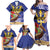 Barbados Independence Day Family Matching Off Shoulder Maxi Dress and Hawaiian Shirt 30 November Brown Pelican With Trident - Wonder Print Shop