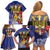 Barbados Independence Day Family Matching Off Shoulder Short Dress and Hawaiian Shirt 30 November Brown Pelican With Trident - Wonder Print Shop