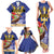 Barbados Independence Day Family Matching Tank Maxi Dress and Hawaiian Shirt 30 November Brown Pelican With Trident - Wonder Print Shop