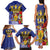 Barbados Independence Day Family Matching Tank Maxi Dress and Hawaiian Shirt 30 November Brown Pelican With Trident - Wonder Print Shop