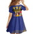 Barbados Independence Day Kid Short Sleeve Dress 30 November Brown Pelican With Trident - Wonder Print Shop