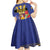 Barbados Independence Day Kid Short Sleeve Dress 30 November Brown Pelican With Trident - Wonder Print Shop