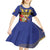 Barbados Independence Day Kid Short Sleeve Dress 30 November Brown Pelican With Trident - Wonder Print Shop