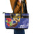 Barbados Independence Day Leather Tote Bag 30 November Brown Pelican With Trident - Wonder Print Shop