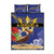 Barbados Independence Day Quilt Bed Set 30 November Brown Pelican With Trident - Wonder Print Shop