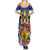 Barbados Independence Day Summer Maxi Dress 30 November Brown Pelican With Trident - Wonder Print Shop