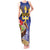 Barbados Independence Day Tank Maxi Dress 30 November Brown Pelican With Trident - Wonder Print Shop