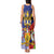 Barbados Independence Day Tank Maxi Dress 30 November Brown Pelican With Trident - Wonder Print Shop