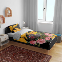 Australia Melbourne Cup Day Bedding Set Horse Racing Trophy With Roses - Wonder Print Shop