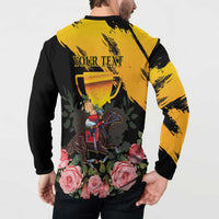 Personalised Australia Melbourne Cup Day Button Sweatshirt Horse Racing Trophy With Roses - Wonder Print Shop