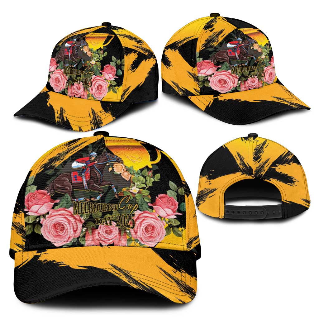 Australia Melbourne Cup Day Classic Cap Horse Racing Trophy With Roses - Wonder Print Shop