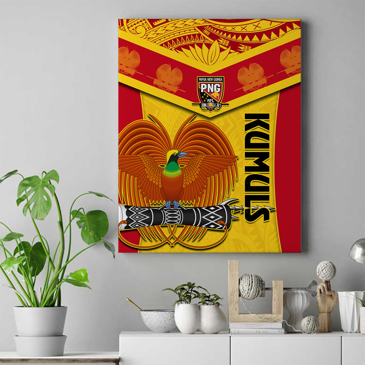 custom-papua-new-guinea-rugby-canvas-wall-art-2023-go-kumuls-pacific-dynamic-style