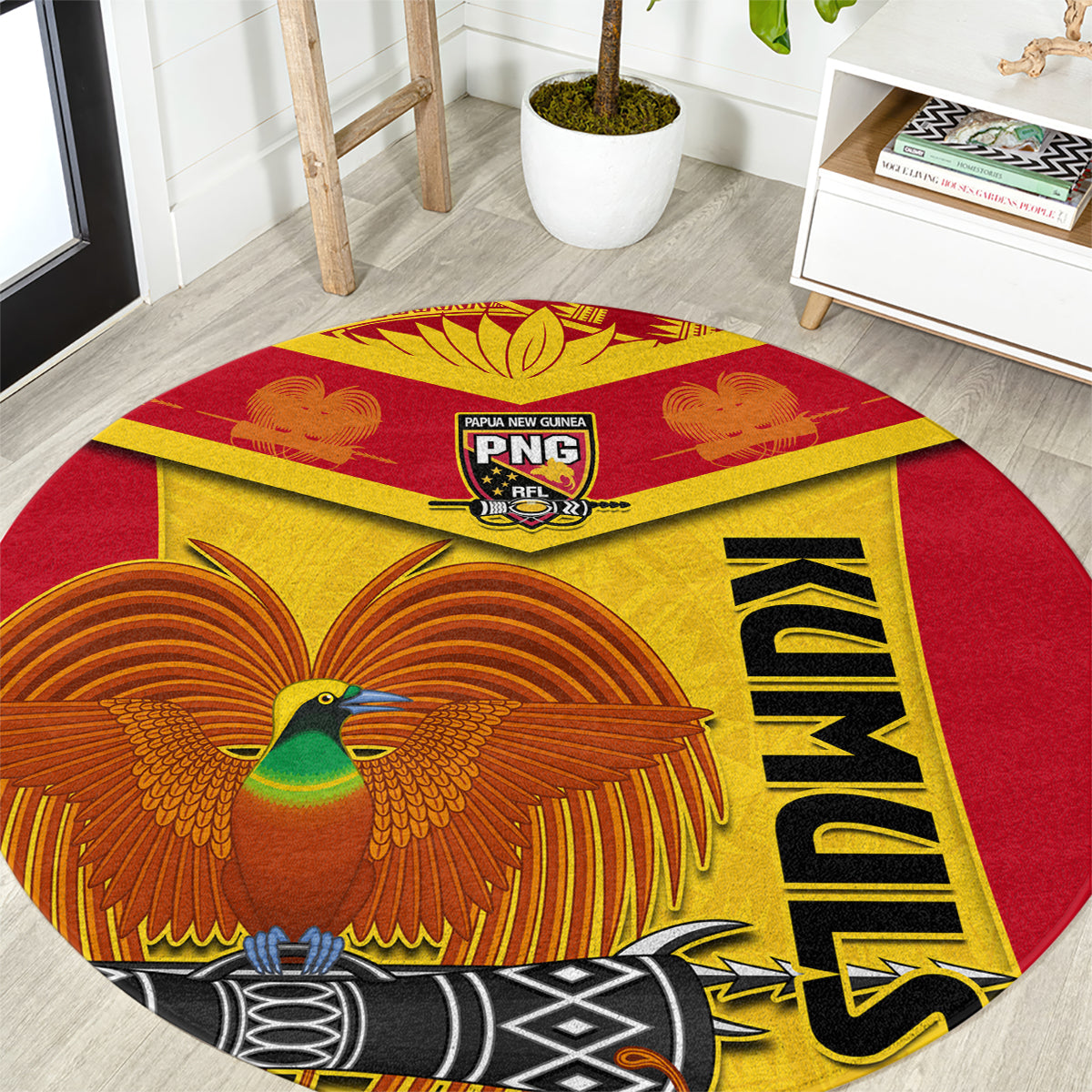 custom-papua-new-guinea-rugby-round-carpet-2023-go-kumuls-pacific-dynamic-style