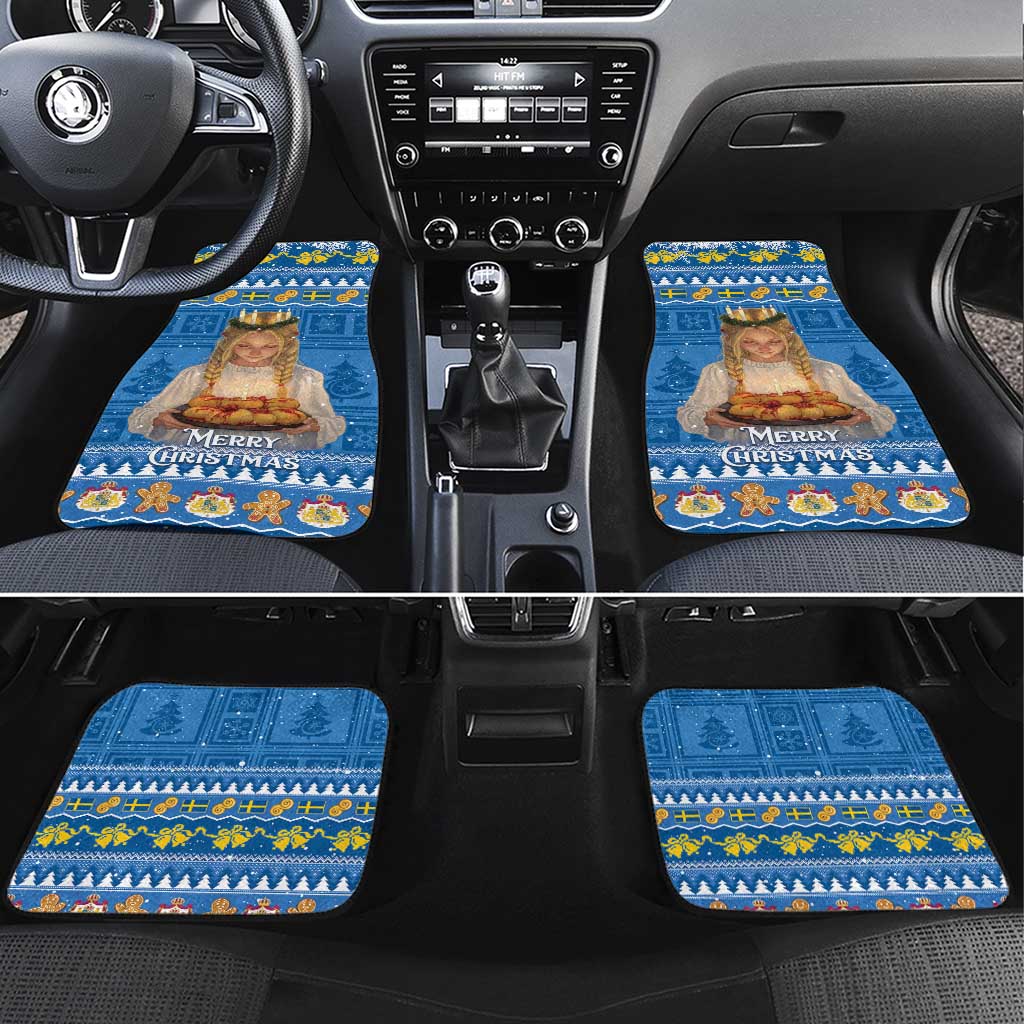 Sweden Christmas Car Mats God Jul! Santa Lucia - Wonder Print Shop