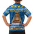 Sweden Christmas Family Matching Short Sleeve Bodycon Dress and Hawaiian Shirt God Jul! Santa Lucia - Wonder Print Shop