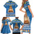 Sweden Christmas Family Matching Short Sleeve Bodycon Dress and Hawaiian Shirt God Jul! Santa Lucia - Wonder Print Shop