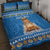 Sweden Christmas Quilt Bed Set God Jul! Santa Lucia