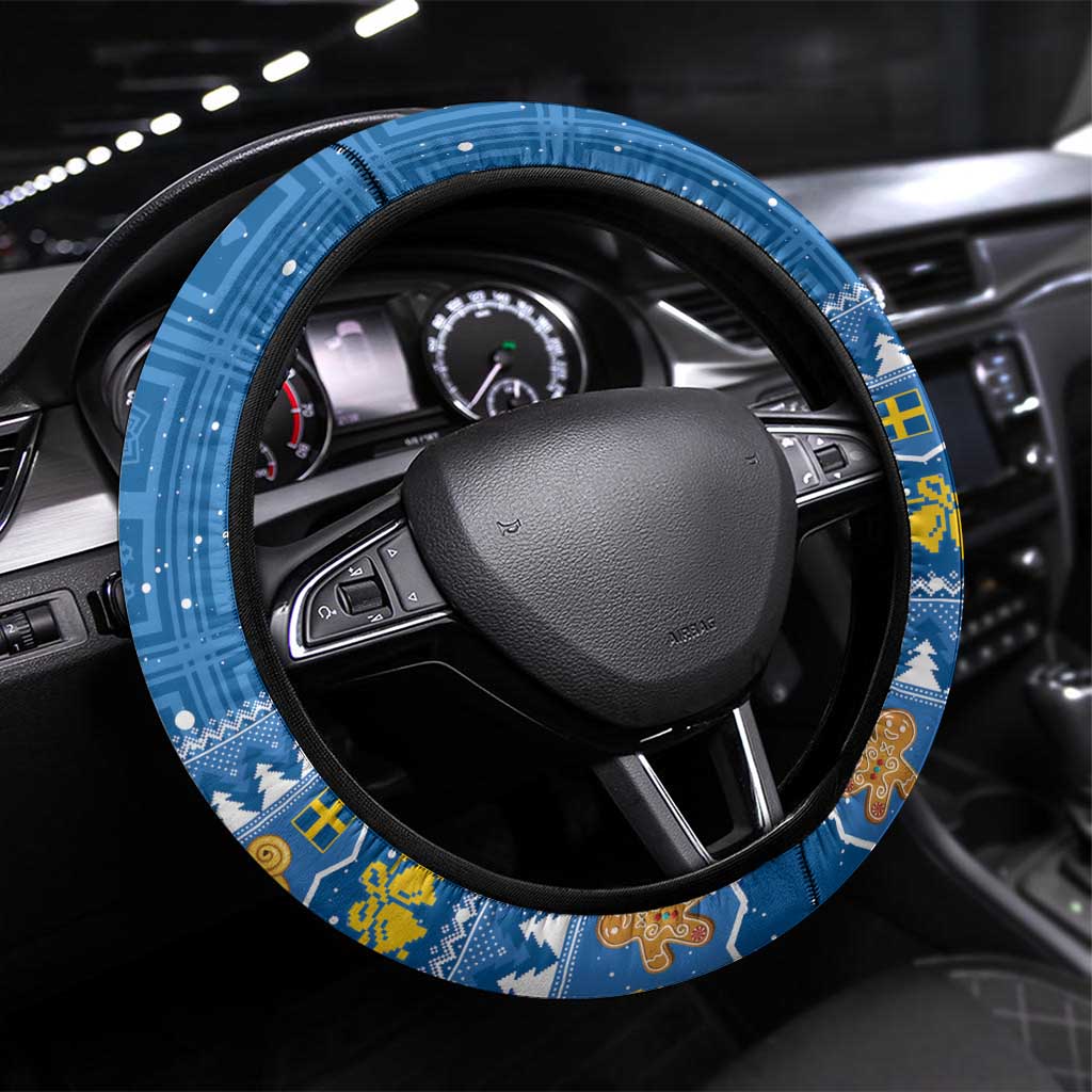 Sweden Christmas Steering Wheel Cover God Jul! Santa Lucia