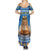 Sweden Christmas Summer Maxi Dress God Jul! Santa Lucia