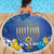 Hanukkah Jewish Festival Beach Blanket It's Lit - Polynesian Pattern - Wonder Print Shop